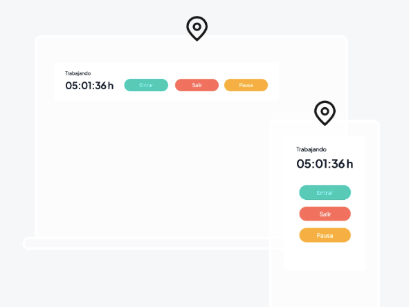 Llum Control Horario Platform Mockup
